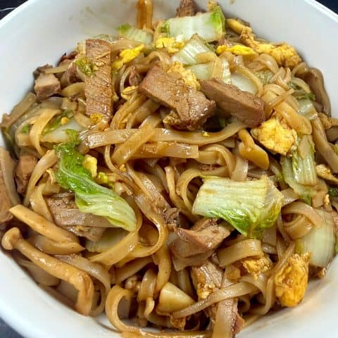 Pork Rice Noodle Stir Fry