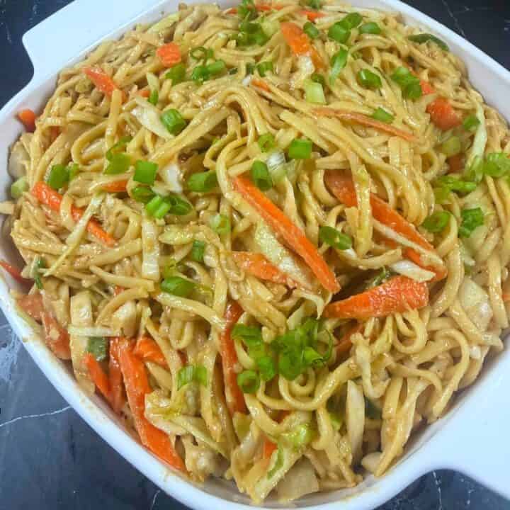 Asian Noodle Salad with Sesame Dressing