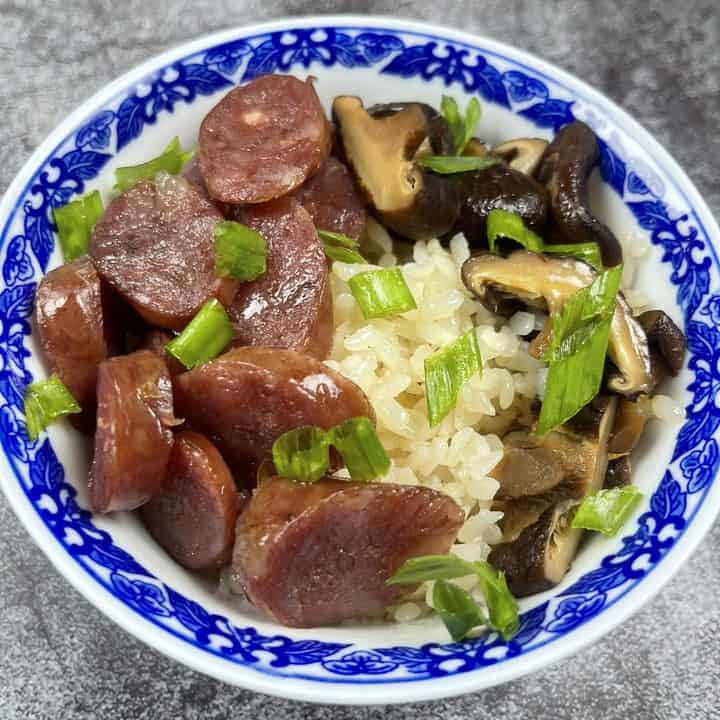 Taiwanese Sausage Rice (Rice Cooker Recipe)