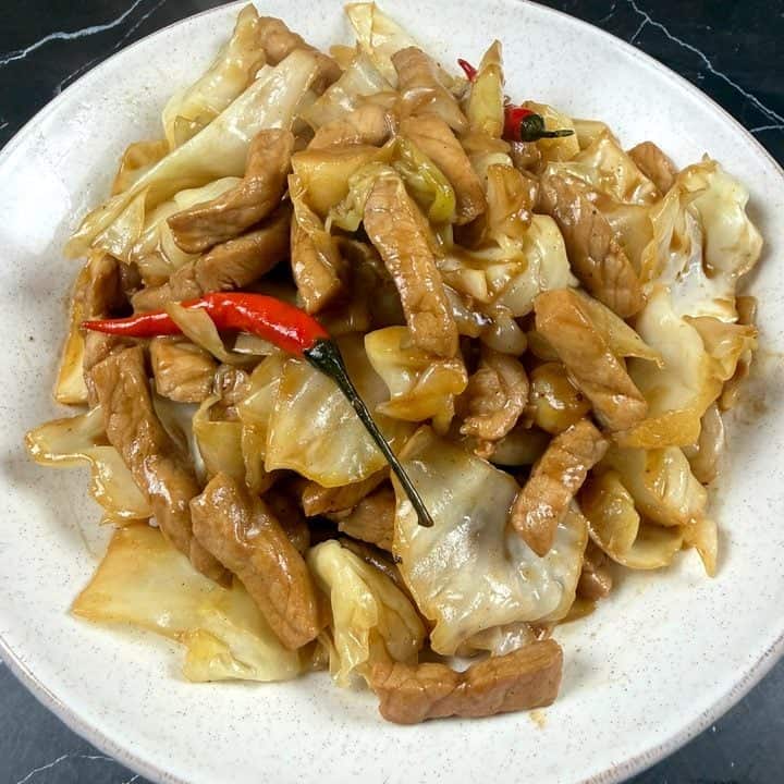 Five-Spice Pork and Cabbage Stir Fry